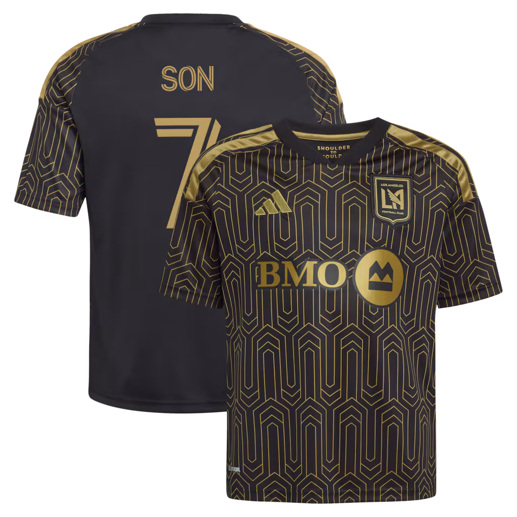 Youth LAFC Son Heung-Min adidas Black 2026 Primary Kit Replica Jersey