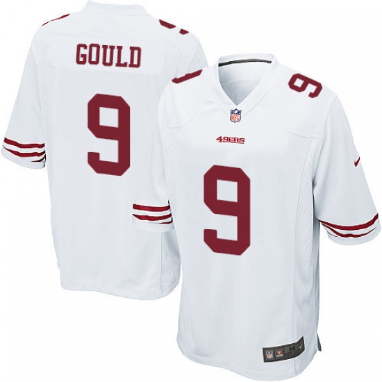 Men's Nike San Francisco 49ers #9 Robbie Gould Game White NFL Jersey - Ujersey