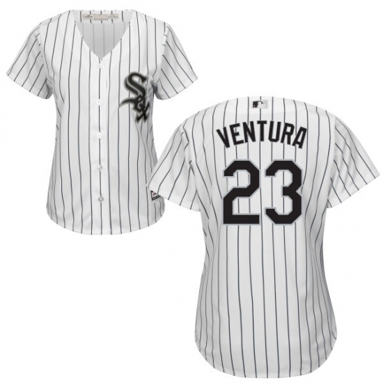 Women's Majestic Chicago White Sox #23 Robin Ventura Authentic White Home Cool Base MLB Jersey - Ujersey