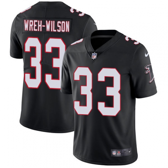Youth Nike Atlanta Falcons #33 Blidi Wreh-Wilson Black Alternate Vapor Untouchable Limited Player NFL Jersey - Ujersey