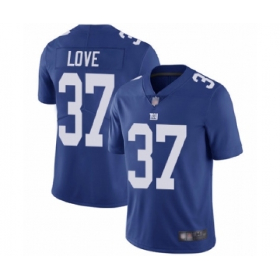 Youth New York Giants #37 Julian Love Royal Blue Team Color Vapor Untouchable Limited Player Football Jersey - Ujersey