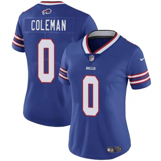 Women's Buffalo Bills #0 Keon Coleman Blue Vapor Football Stitched Jersey - Ujersey