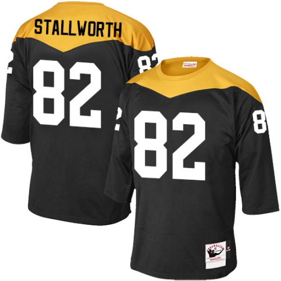 Men's Mitchell and Ness Pittsburgh Steelers #82 John Stallworth Elite Black 1967 Home Throwback NFL Jersey - Ujersey