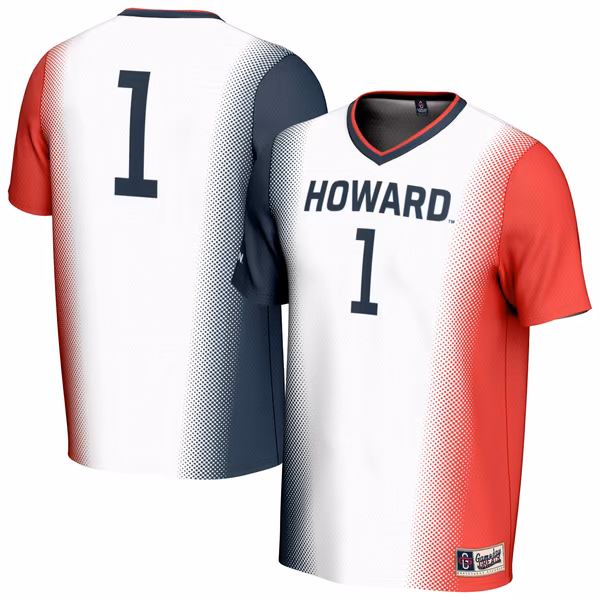 Youth GameDay Greats White Howard Bison Lightweight Collegiate Soccer Fashion Jersey - Ujersey