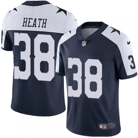 Men's Nike Dallas Cowboys #38 Jeff Heath Navy Blue Throwback Alternate Vapor Untouchable Limited Player NFL Jersey - Ujersey