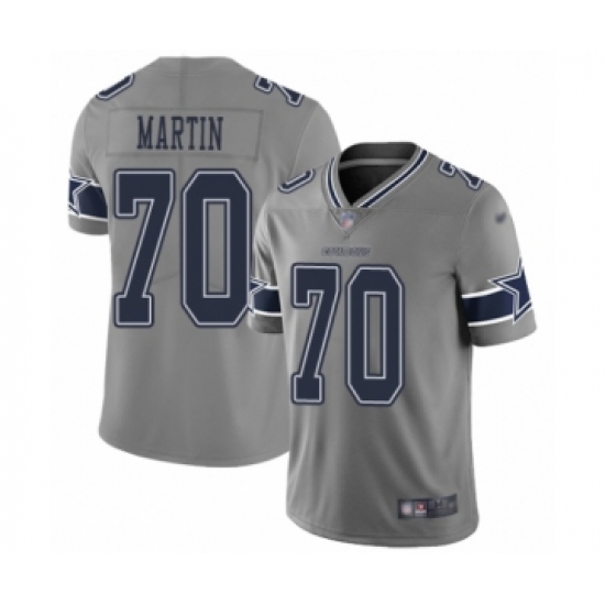 Men's Dallas Cowboys #70 Zack Martin Limited Gray Inverted Legend Football Jersey - Ujersey