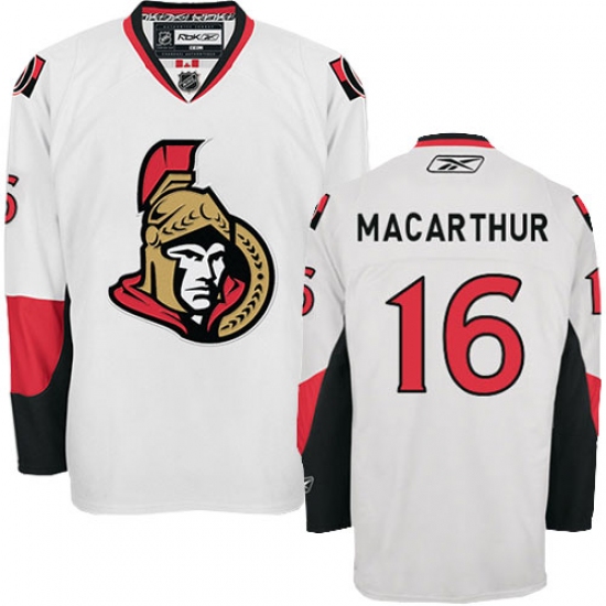 Youth Reebok Ottawa Senators #16 Clarke MacArthur Authentic White Away NHL Jersey - Ujersey