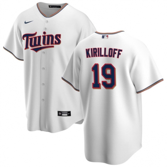 Men's Minnesota Twins #19 Alex Kirilloff White Cool Base Stitched Baseball Jersey - Ujersey