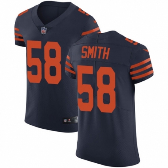 Men's Nike Chicago Bears #58 Roquan Smith Navy Blue Alternate Vapor Untouchable Elite Player NFL Jersey - Ujersey