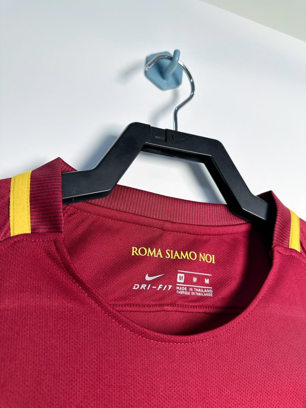 Roma Retro Soccer Jersey Home Long Sleeve Custom Shirt 2017/18 - ujerseystore