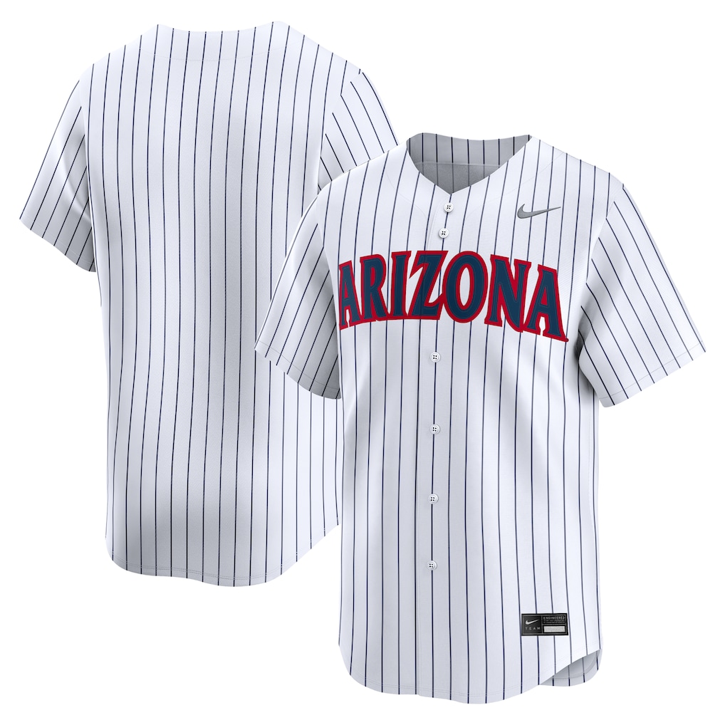 Men's Nike White Arizona Wildcats Third Alternate Limited Baseball Jersey - U-jersey