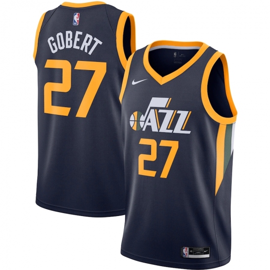 Men's Utah Jazz #27 Rudy Gobert Nike Navy 2020-21 Swingman Jersey - Ujersey