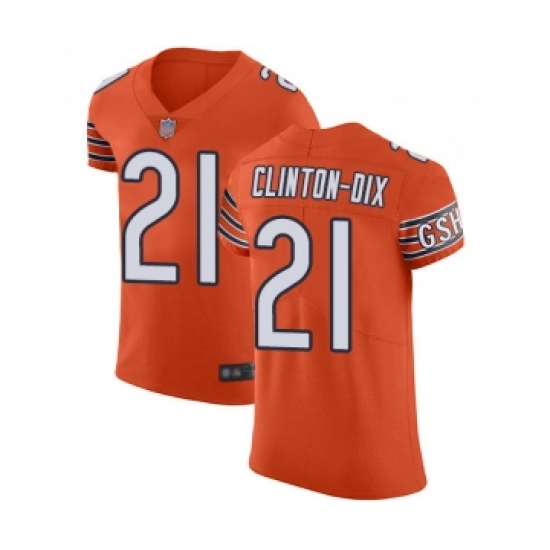 Men's Chicago Bears #21 Ha Clinton-Dix Orange Alternate Vapor Untouchable Elite Player Football Jersey - Ujersey