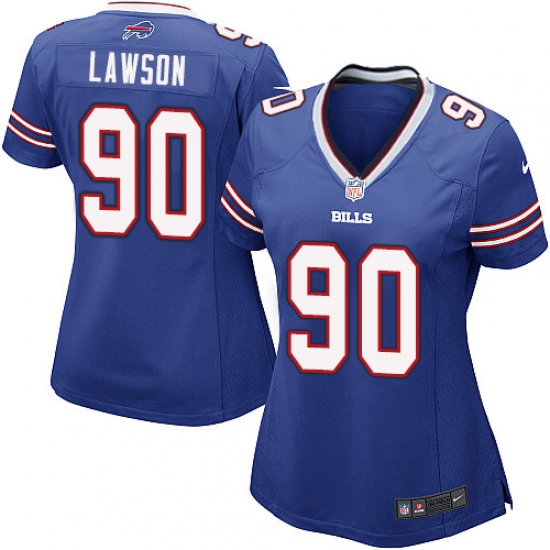 Women's Nike Buffalo Bills #90 Shaq Lawson Game Royal Blue Team Color NFL Jersey - Ujersey