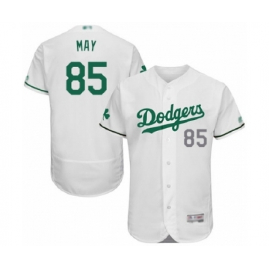 Men's Los Angeles Dodgers #85 Dustin May White Celtic Flexbase Authentic Collection Baseball Player Jersey - Ujersey