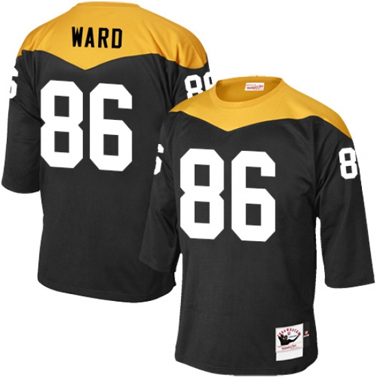 Men's Mitchell and Ness Pittsburgh Steelers #86 Hines Ward Elite Black 1967 Home Throwback NFL Jersey - Ujersey