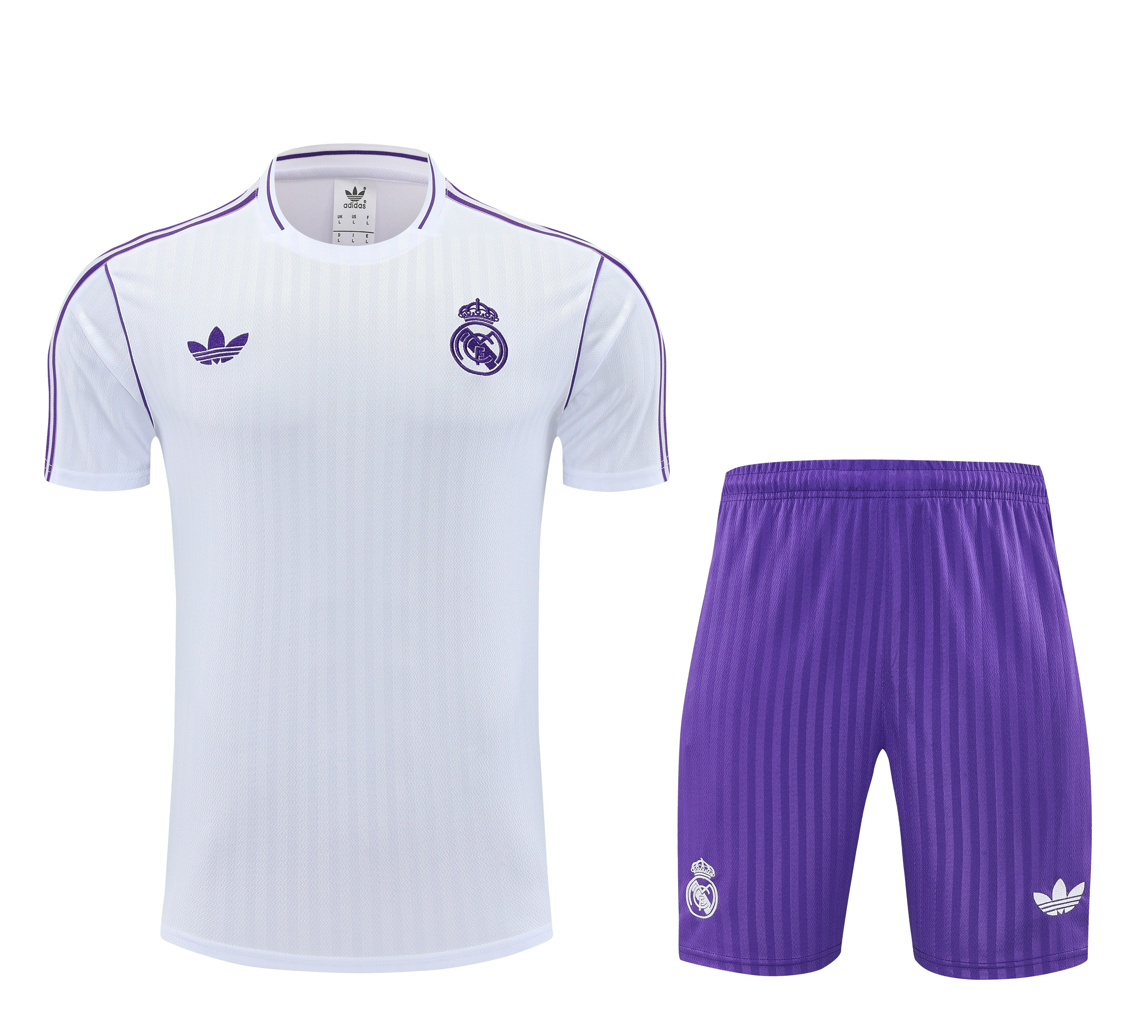 Real Madrid Training Jersey Kit White&Purple 2025/26 - Ujersey NHL
