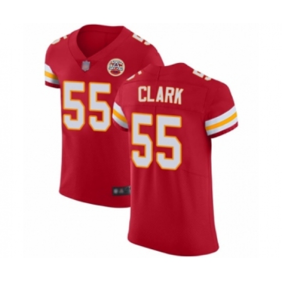 Men's Kansas City Chiefs #55 Frank Clark Red Team Color Vapor Untouchable Elite Player Football Jersey - Ujersey