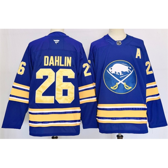 Men's Buffalo Sabres #26 Rasmus Dahlin Blue 2024-25 Stitched Jersey - Ujersey