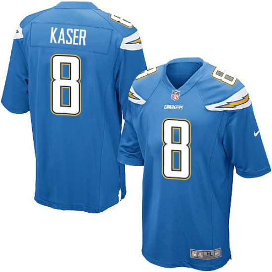 Men's Nike Los Angeles Chargers #8 Drew Kaser Game Electric Blue Alternate NFL Jersey - Ujersey