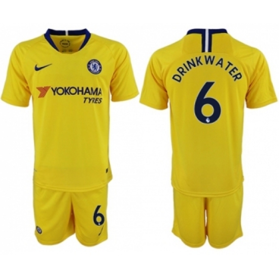 Chelsea #6 Drink Water Away Soccer Club Jersey
