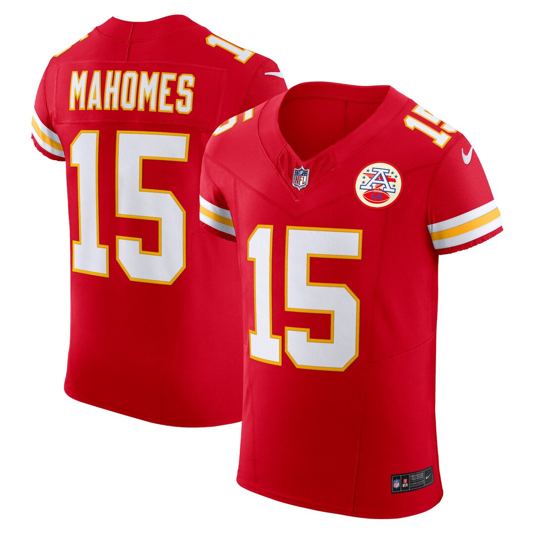 Men's Kansas City Chiefs Patrick Mahomes Nike Red Team Vapor F.U.S.E. Elite Jersey - Ujersey