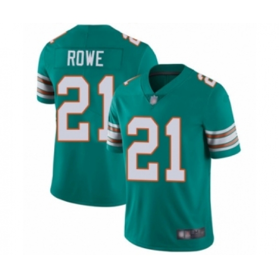 Youth Miami Dolphins #21 Eric Rowe Aqua Green Alternate Vapor Untouchable Limited Player Football Jersey - Ujersey