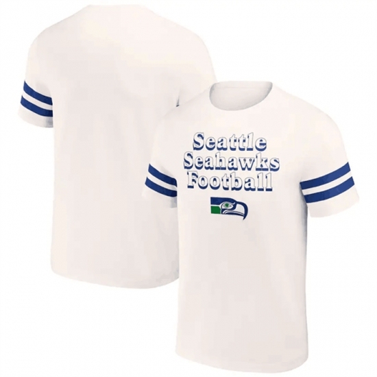 Men's Seattle Seahawks Cream X Darius Rucker Collection Vintage T Shirt - Ujersey