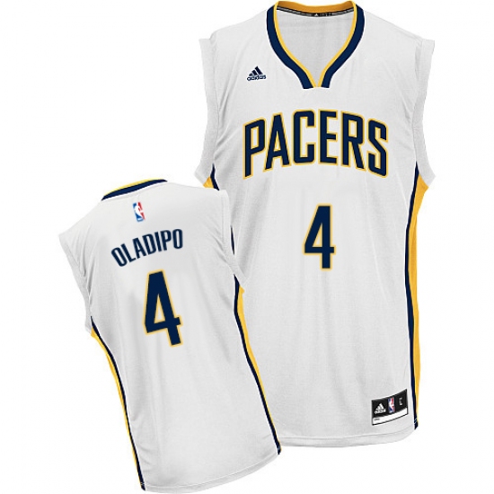 Men's Adidas Indiana Pacers #4 Victor Oladipo Swingman White Home NBA Jersey - Ujersey