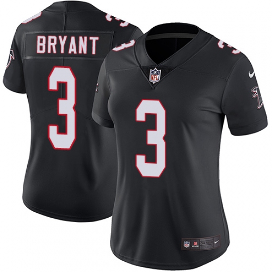 Women's Nike Atlanta Falcons #3 Matt Bryant Elite Black Alternate NFL Jersey - Ujersey