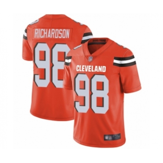 Youth Cleveland Browns #98 Sheldon Richardson Orange Alternate Vapor Untouchable Limited Player Football Jersey - Ujersey