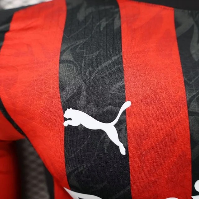AC Milan Soccer Jersey Home Long Sleeve Shirt 2025/26