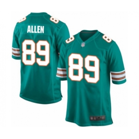 Men's Miami Dolphins #89 Dwayne Allen Game Aqua Green Alternate Football Jersey - Ujersey