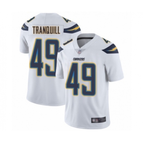 Youth Los Angeles Chargers #49 Drue Tranquill White Vapor Untouchable Limited Player Football Jersey - Ujersey