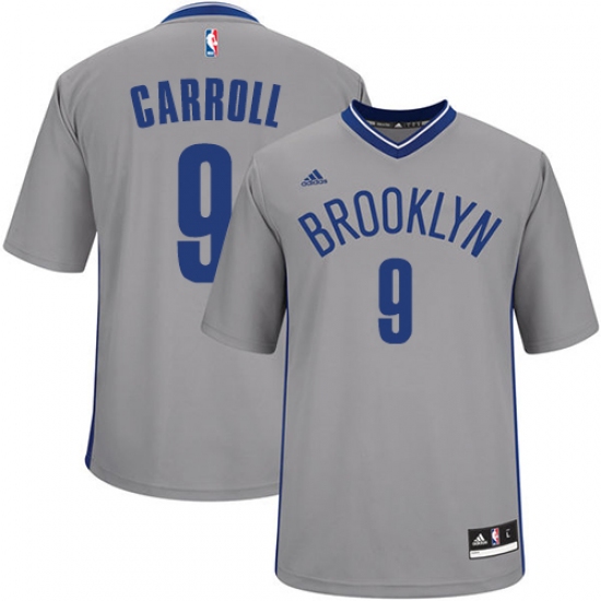 Men's Adidas Brooklyn Nets #9 DeMarre Carroll Authentic Gray Alternate NBA Jersey - Ujersey