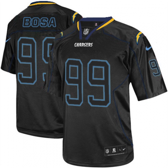 Men's Nike Los Angeles Chargers #99 Joey Bosa Elite Lights Out Black NFL Jersey - Ujersey