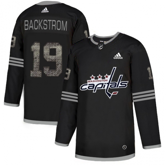 Men's Adidas Washington Capitals #19 Nicklas Backstrom Black 1 Authentic Classic Stitched NHL Jersey - Ujersey
