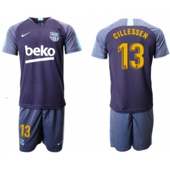 Barcelona #13 Cillessen Blue Soccer Club Jersey