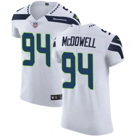 Men's Nike Seattle Seahawks #94 Malik McDowell White Vapor Untouchable Elite Player NFL Jersey - Ujersey