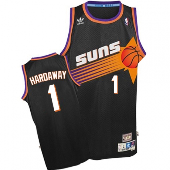 Men's Adidas Phoenix Suns #1 Penny Hardaway Swingman Black Throwback NBA Jersey