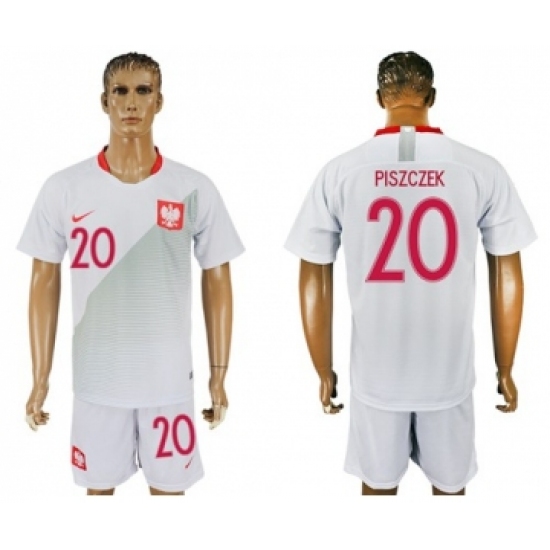 Poland #20 Piszczek Home Soccer Country Jersey