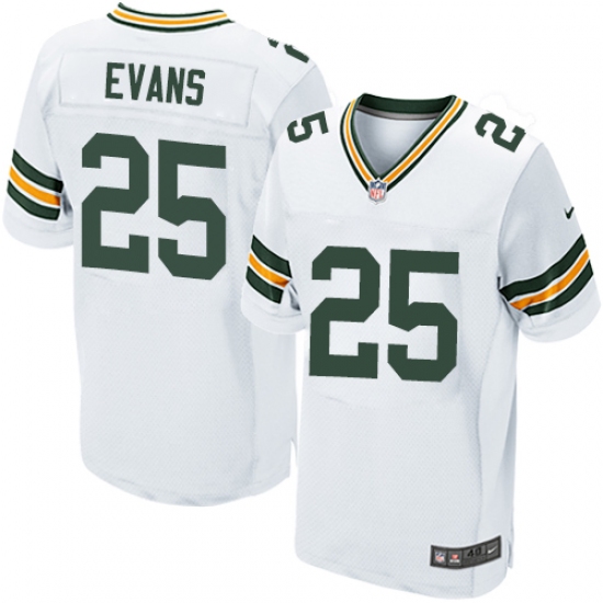 Men's Nike Green Bay Packers #25 Marwin Evans Elite White NFL Jersey - Ujersey