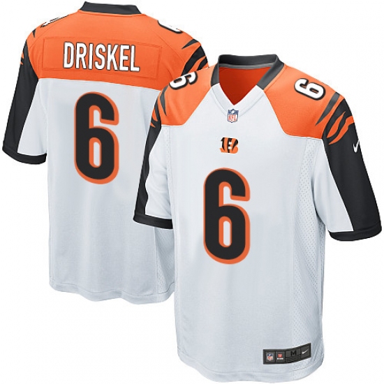 Men's Nike Cincinnati Bengals #6 Jeff Driskel Game White NFL Jersey - Ujersey