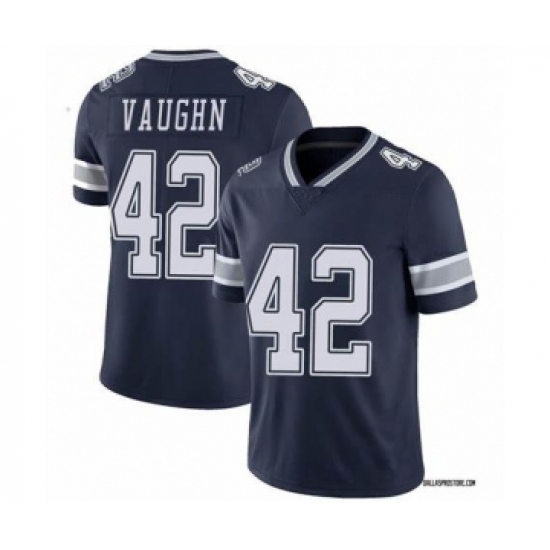 Men's Dallas Cowboys #42 Deuce Vaughn Navy Vapor Limited Stitched Jersey - Ujersey