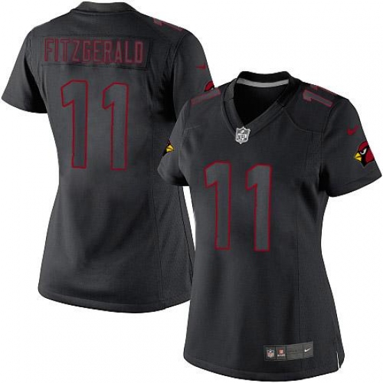 Women's Nike Arizona Cardinals #11 Larry Fitzgerald Limited Black Impact NFL Jersey - Ujersey