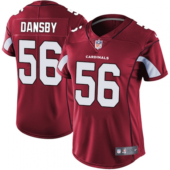 Women's Nike Arizona Cardinals #56 Karlos Dansby Elite Red Team Color NFL Jersey - Ujersey