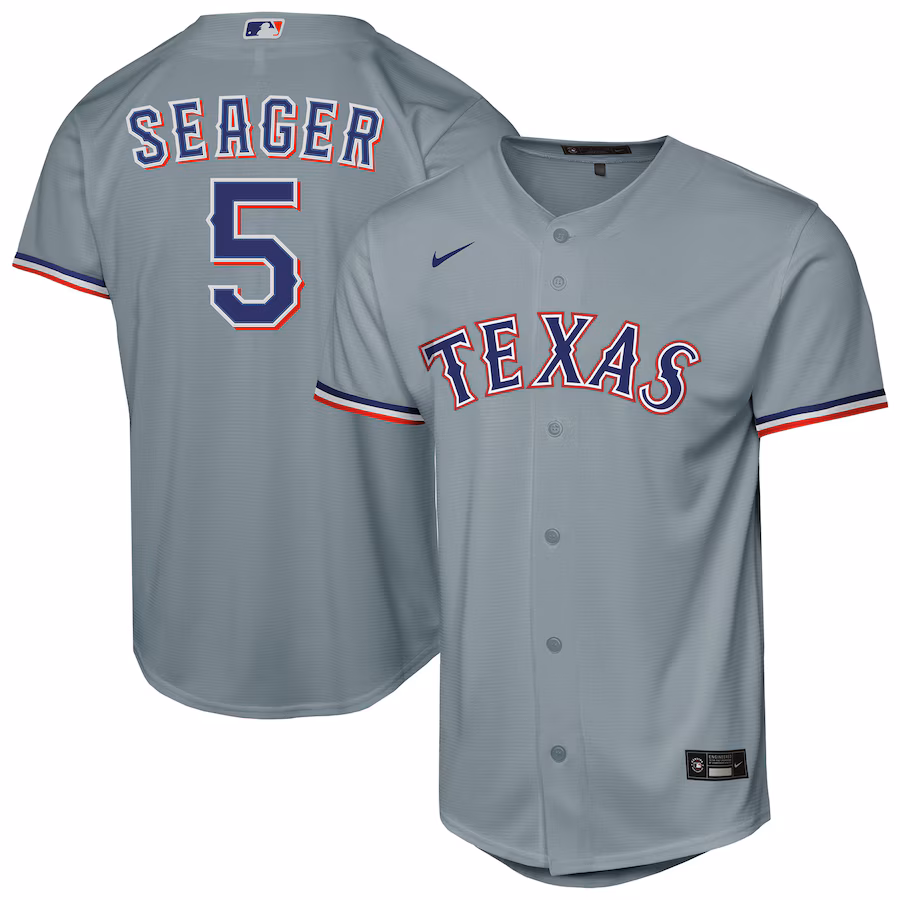 Youth Texas Rangers Corey Seager Nike Gray Road Replica Jersey - Ujersey NHL