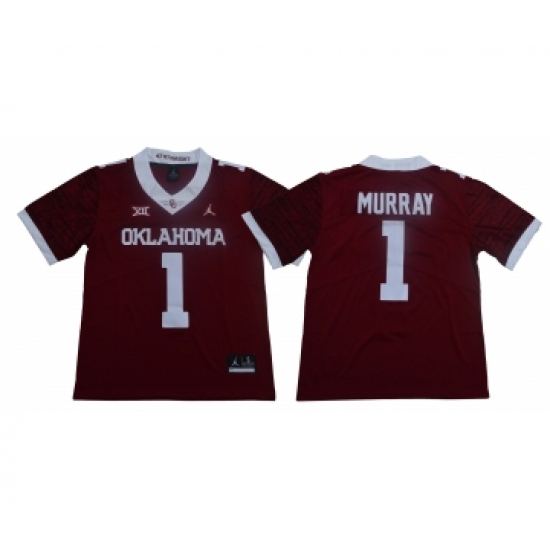 Oklahoma Sooners 1 Kyler Murray Red 47 Game Winning Streak College Football Jersey - Ujersey