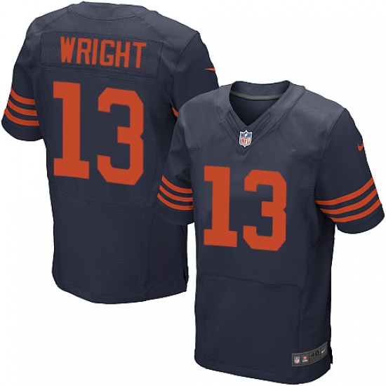 Men's Nike Chicago Bears #13 Kendall Wright Elite Navy Blue Alternate NFL Jersey - Ujersey