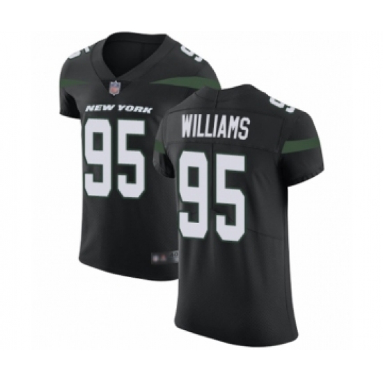 Men's New York Jets #95 Quinnen Williams Elite Navy Blue Alternate Football Jersey - Ujersey